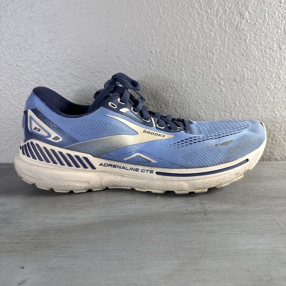 Brooks Adrenaline GTS 23 Womens Size 10 Blue Athletic Running Shoes Sneakers